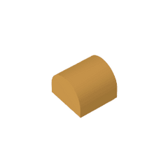 Brick Curved 1 x 1 x 2/3 Double Curved Top, No Studs #49307 Brick Curved 1 x 1 x 2/3 Double Curved Top, No Studs #49307 - 35-Pearl Gold Lego Block Sets Alternative