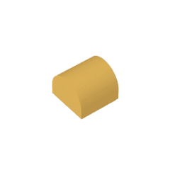 Brick Curved 1 x 1 x 2/3 Double Curved Top, No Studs #49307 Brick Curved 1 x 1 x 2/3 Double Curved Top, No Studs #49307 - 37-Bright Gold Lego Block Sets Alternative