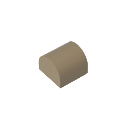 Brick Curved 1 x 1 x 2/3 Double Curved Top, No Studs #49307 Brick Curved 1 x 1 x 2/3 Double Curved Top, No Studs #49307 - 34-Dark Tan Lego Block Sets Alternative