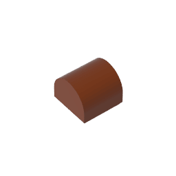 Brick Curved 1 x 1 x 2/3 Double Curved Top, No Studs #49307 Brick Curved 1 x 1 x 2/3 Double Curved Top, No Studs #49307 - 81-Reddish Brown Lego Block Sets Alternative
