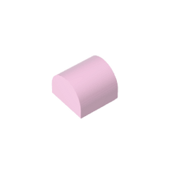 Brick Curved 1 x 1 x 2/3 Double Curved Top, No Studs #49307 Brick Curved 1 x 1 x 2/3 Double Curved Top, No Studs #49307 - 17-Pale Pink Lego Block Sets Alternative