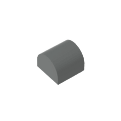 Brick Curved 1 x 1 x 2/3 Double Curved Top, No Studs #49307 Brick Curved 1 x 1 x 2/3 Double Curved Top, No Studs #49307 - 72-Dark Bluish Gray Lego Block Sets Alternative