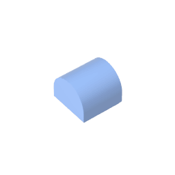 Brick Curved 1 x 1 x 2/3 Double Curved Top, No Studs #49307 Brick Curved 1 x 1 x 2/3 Double Curved Top, No Studs #49307 - 53-Bright Light Blue Lego Block Sets Alternative