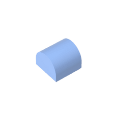 Brick Curved 1 x 1 x 2/3 Double Curved Top, No Studs #49307 Brick Curved 1 x 1 x 2/3 Double Curved Top, No Studs #49307 - 53-Bright Light Blue Lego Block Sets Alternative