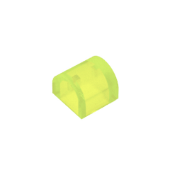 Brick Curved 1 x 1 x 2/3 Double Curved Top, No Studs #49307 Brick Curved 1 x 1 x 2/3 Double Curved Top, No Studs #49307 - 141-Trans Neon Green Lego Block Sets Alternative
