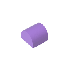 Brick Curved 1 x 1 x 2/3 Double Curved Top, No Studs #49307 Brick Curved 1 x 1 x 2/3 Double Curved Top, No Studs #49307 - 62-Medium Lavender Lego Block Sets Alternative