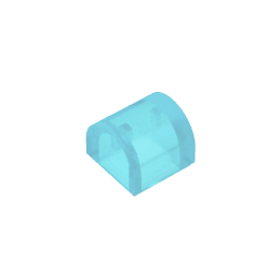 Brick Curved 1 x 1 x 2/3 Double Curved Top, No Studs #49307 Brick Curved 1 x 1 x 2/3 Double Curved Top, No Studs #49307 - 152-Trans Light Blue Lego Block Sets Alternative