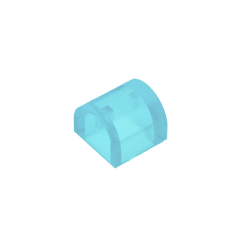 Brick Curved 1 x 1 x 2/3 Double Curved Top, No Studs #49307 Brick Curved 1 x 1 x 2/3 Double Curved Top, No Studs #49307 - 152-Trans Light Blue Lego Block Sets Alternative