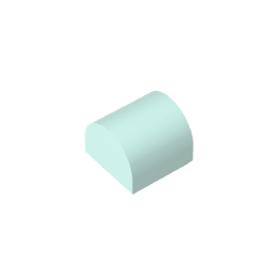Brick Curved 1 x 1 x 2/3 Double Curved Top, No Studs #49307 Brick Curved 1 x 1 x 2/3 Double Curved Top, No Studs #49307 - 45-Light Aqua Lego Block Sets Alternative