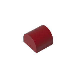 Brick Curved 1 x 1 x 2/3 Double Curved Top, No Studs #49307 Brick Curved 1 x 1 x 2/3 Double Curved Top, No Studs #49307 - 14-Dark Red Lego Block Sets Alternative