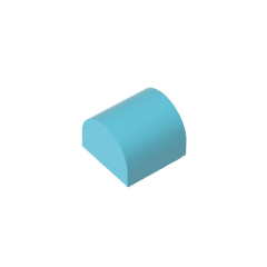 Brick Curved 1 x 1 x 2/3 Double Curved Top, No Studs #49307 Brick Curved 1 x 1 x 2/3 Double Curved Top, No Studs #49307 - 46-Medium Azure Lego Block Sets Alternative