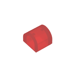 Brick Curved 1 x 1 x 2/3 Double Curved Top, No Studs #49307 Brick Curved 1 x 1 x 2/3 Double Curved Top, No Studs #49307 - 110-Trans Red Lego Block Sets Alternative