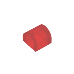 Brick Curved 1 x 1 x 2/3 Double Curved Top, No Studs #49307 Brick Curved 1 x 1 x 2/3 Double Curved Top, No Studs #49307 - 110-Trans Red Lego Block Sets Alternative