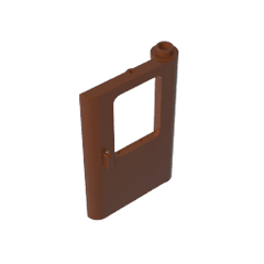 Door 1 x 4 x 5 Train Right #4182 Door 1 x 4 x 5 Train Right #4182 - 81-Reddish Brown Lego Block Sets Alternative