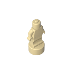Minifig Trophy Statuette #G90398 Minifig Trophy Statuette #G90398 - 31-Tan Lego Block Sets Alternative
